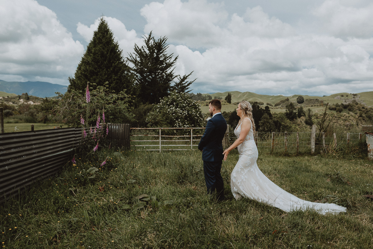 Rustic wedding photos at Makoura Lodge with Grace and Cam 050 1