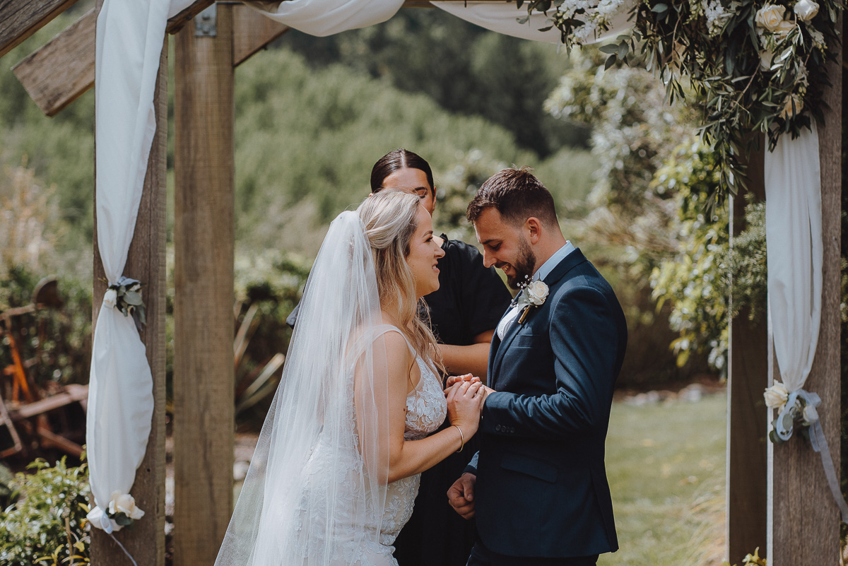Rustic wedding photos at Makoura Lodge with Grace and Cam 146 1